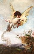 Julius Kronberg Cupid with a Bow Spain oil painting artist